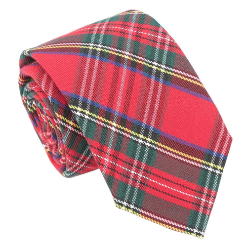 Red royal stewart tie - royal,