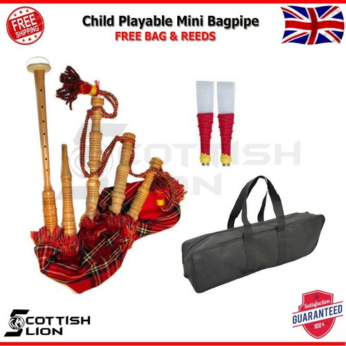 Child playable mini bagpipes - child,